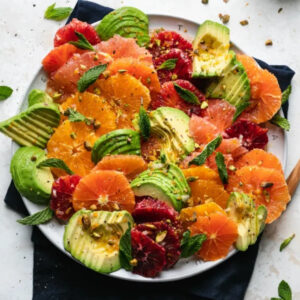 Fresh Orange Salad with Mint and Sea Salt