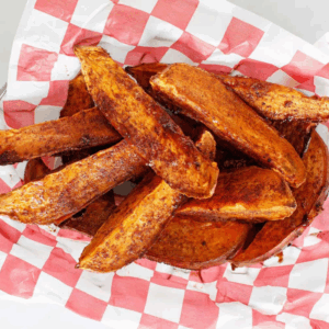 Baked Cinnamon Sweet Potato Wedges