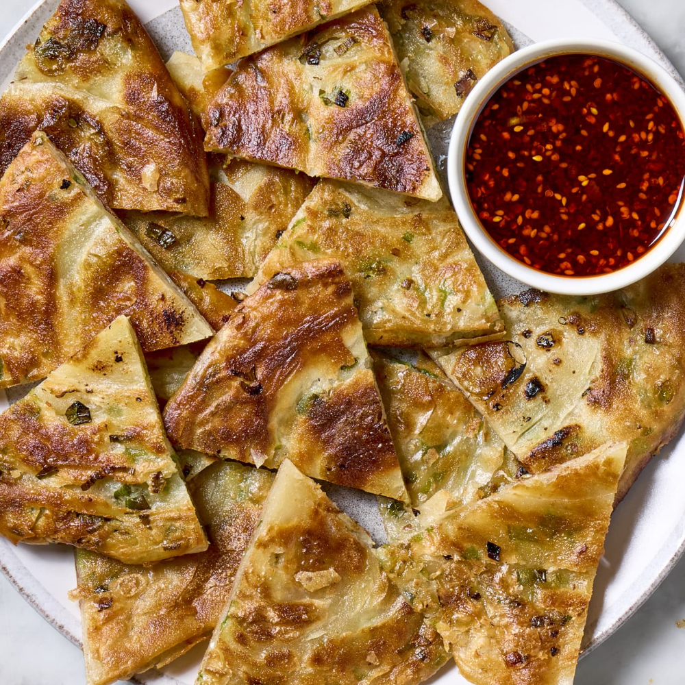 Crispy Chinese Scallion Pancakes