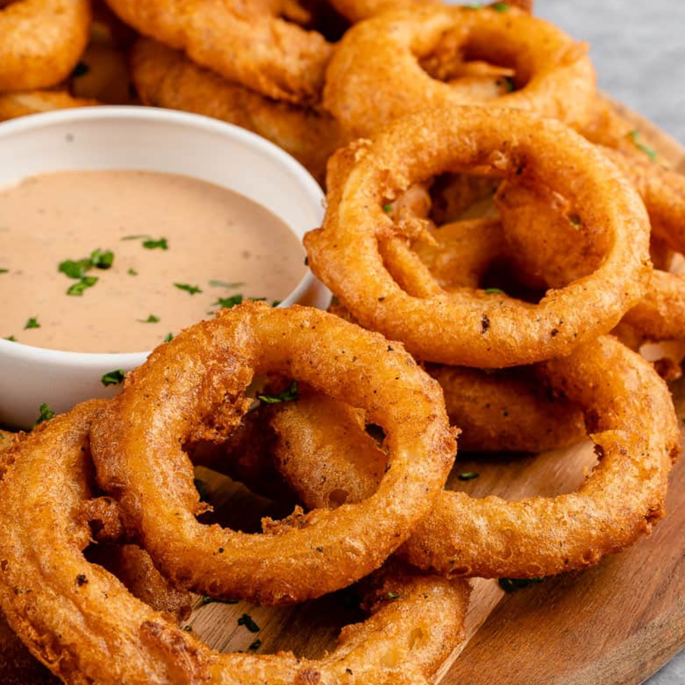 Sweet Onion Rings (Baked or Fried)
